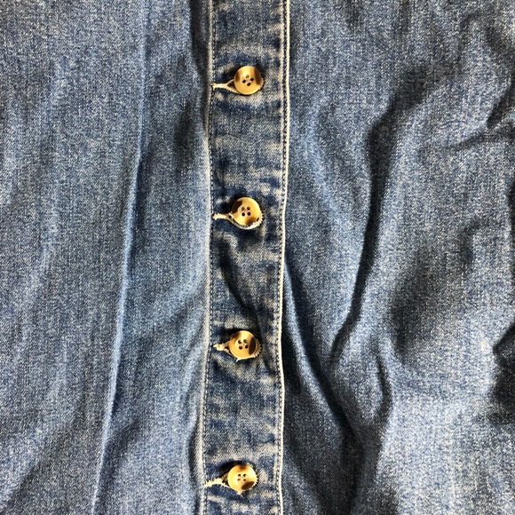 Vintage Eddie Bauer Denim Levi’s Button Down Pencil Skirt - Picture 8 of 11